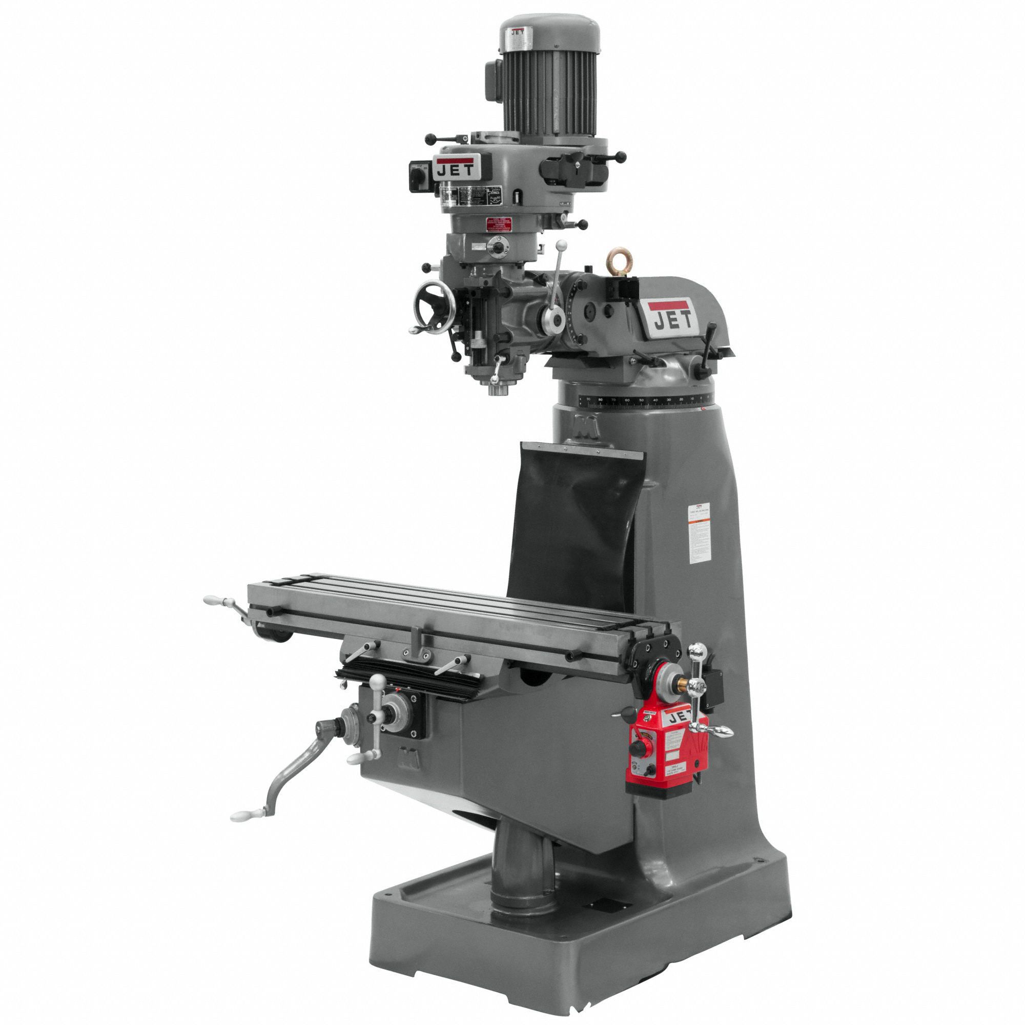 Vertical Milling Machine: JTM-2, Belt Drive, 2 hp, 115/230V, w/ X-Axis Powerfeed
