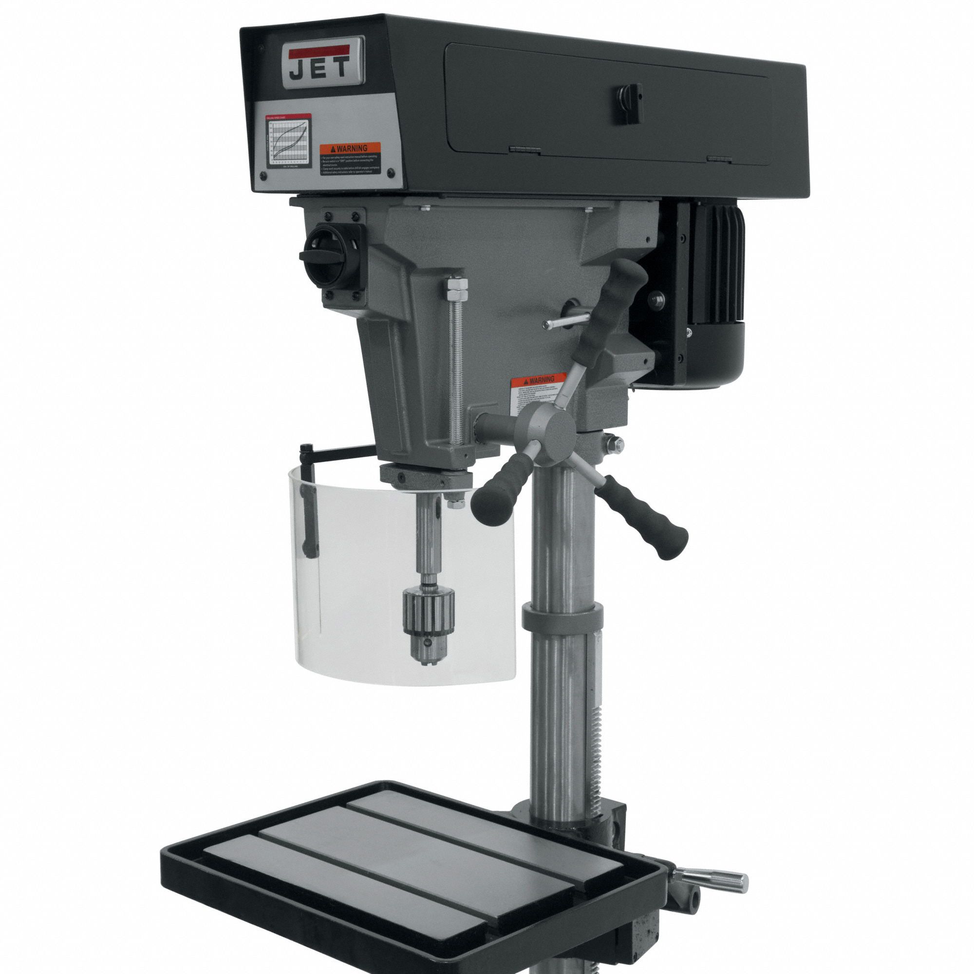 JET Floor Drill Press Belt, Variable, 375 RPM 5,000 RPM, 115/230V AC