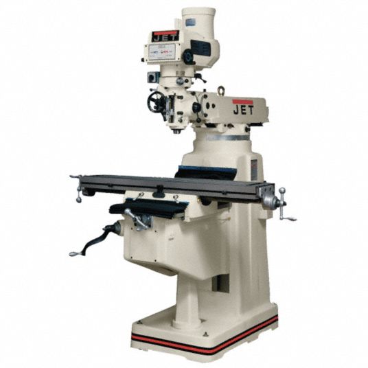 JET Knee/Column Milling Machine, Table Length 10 in, Table Width 50 in ...