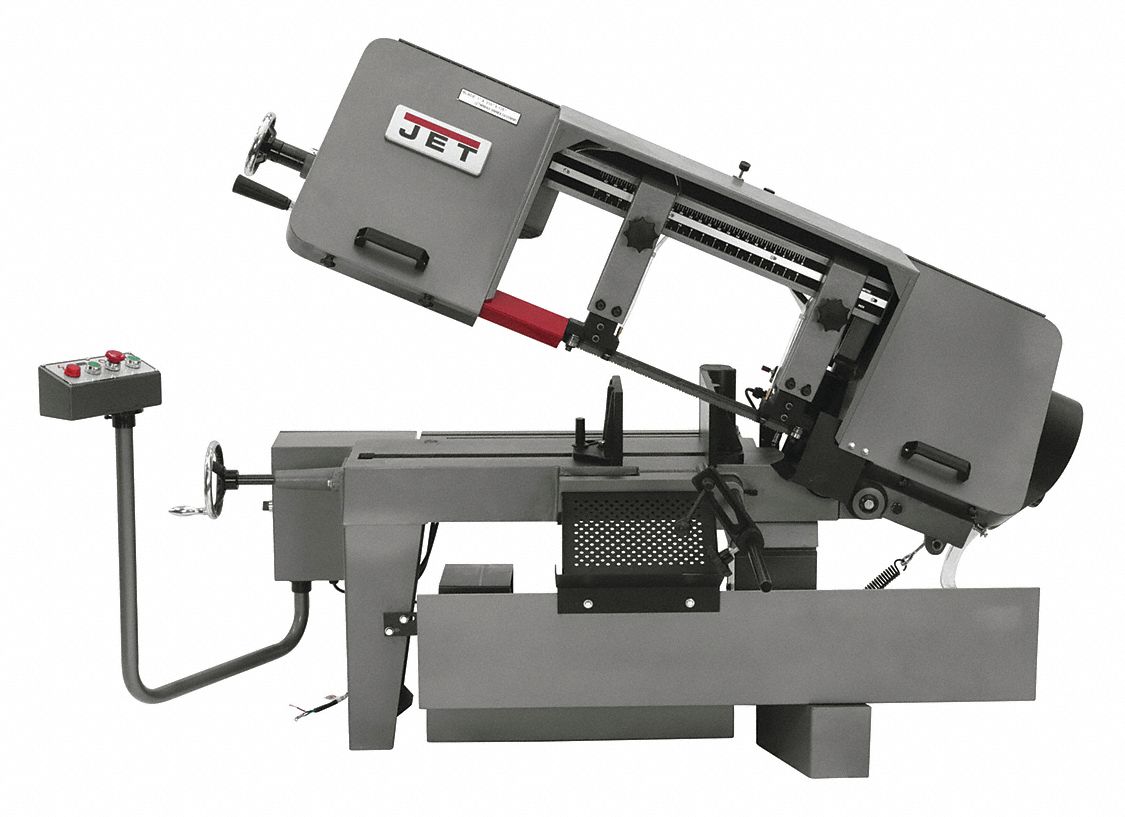 Band Saw: 10 in x 10 in/7 in x 16 in, 100 to 350 SFPM, 45° , 90°, 8.0 A, 3 Phase, 230V AC