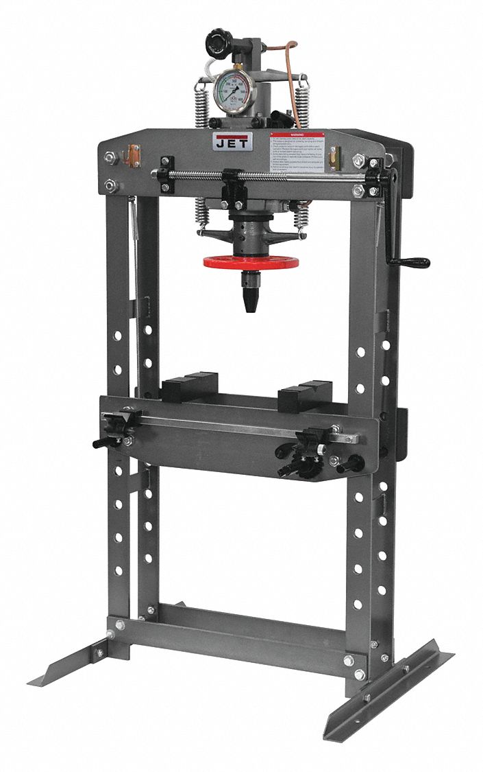 JET, Manual Pump, HFrame Frame, Hydraulic Press 42W948331416 Grainger