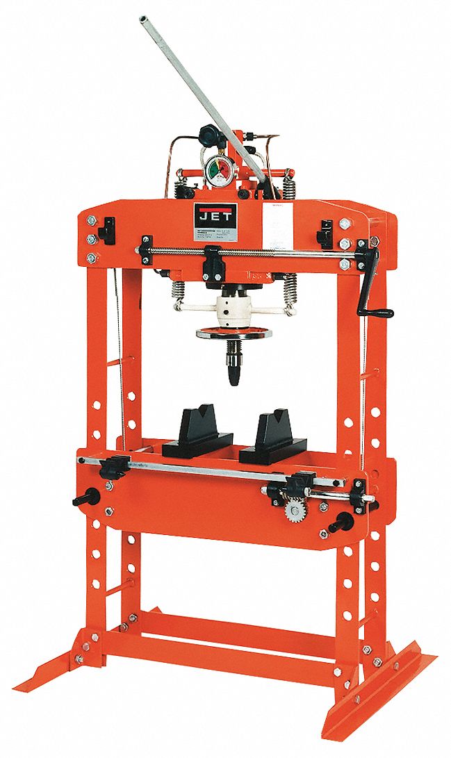 JET Hydraulic Press, Pump Type Manual, Frame Type HFrame, Frame