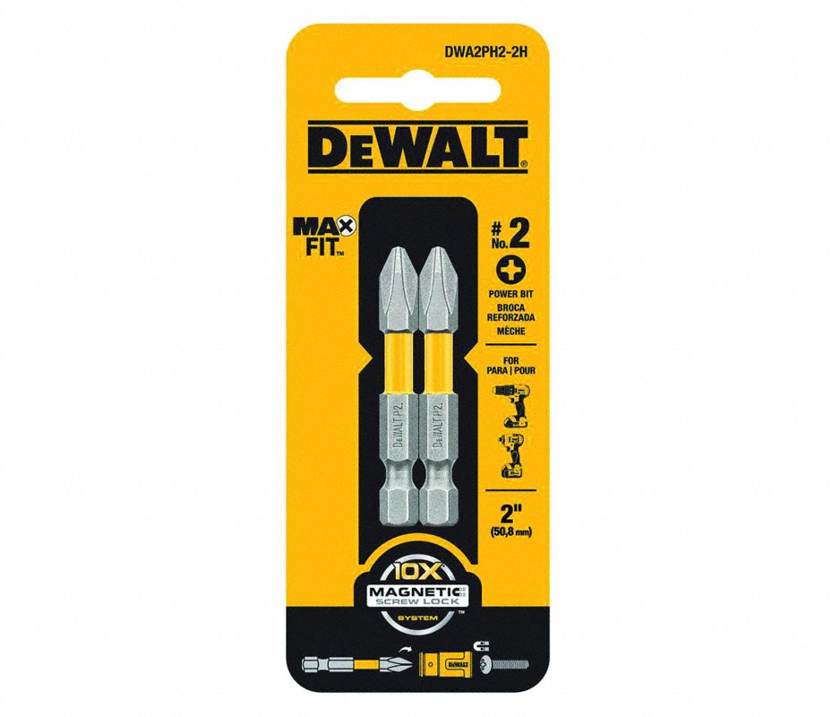 DEWALT Juego de Punta para Desarmador - 42WD97 | DWA2PH2-2H - Grainger