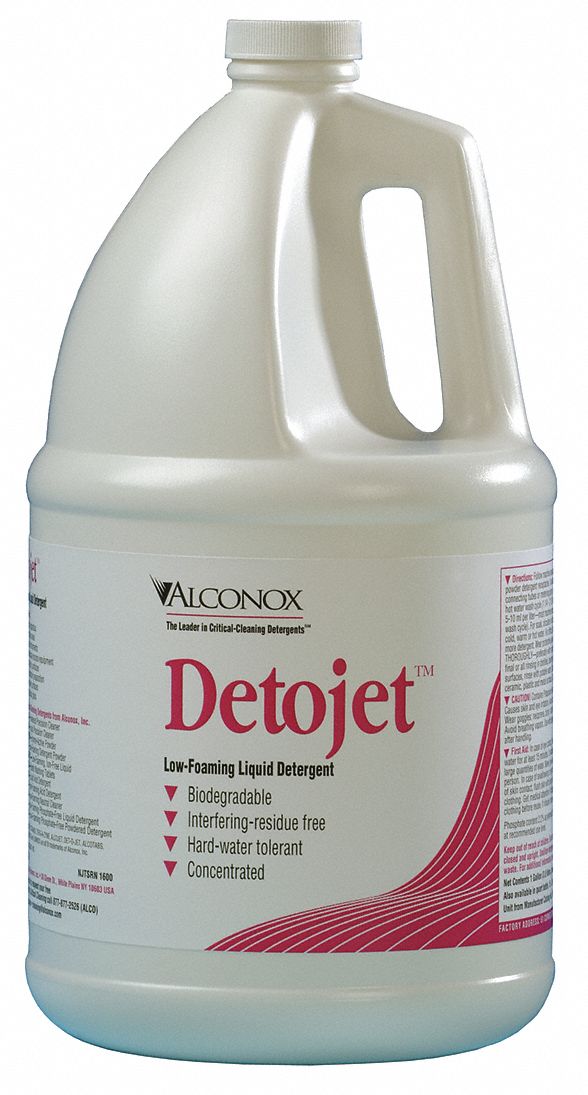 Detergent: 30 gal Container Size, Liquid, 12.4 pH Max pH Level, Unscented, Drum