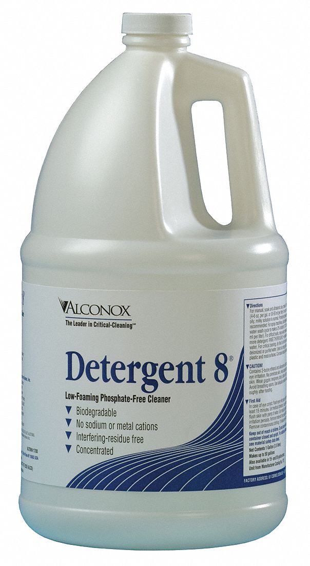 Detergent: 55 gal Container Size, Liquid, 11 pH Max pH Level, Unscented, Drum