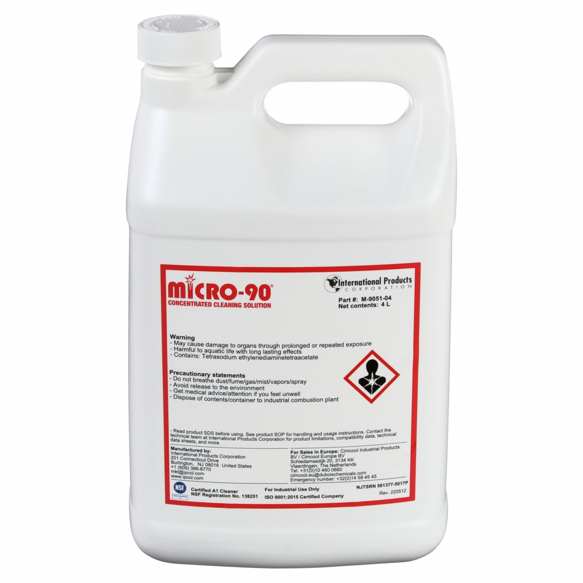 MICRO 90, 4 L Container Size, Liquid, Alkaline Cleaner - 42X086|M-9051 ...