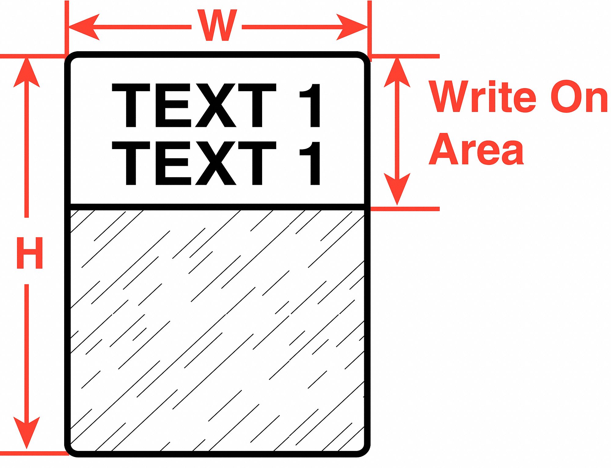 Wraparound Label: 4 in x 1 in, Vinyl, Yellow (Matte), For 0.43 in to 0.96 in Wire Dia