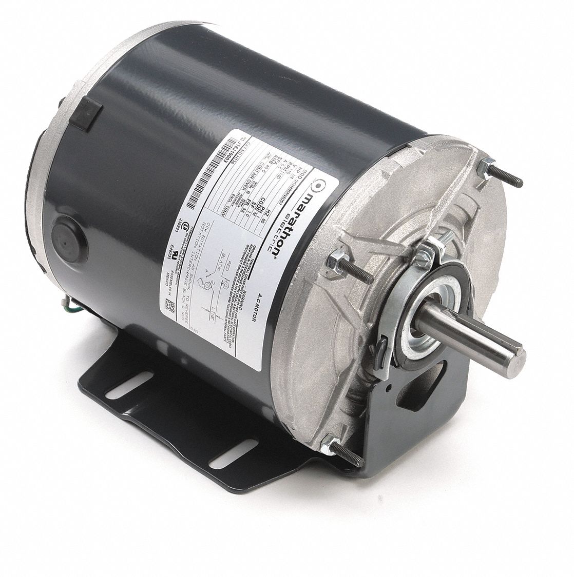 Agricultural Fan Motor, 1/4 HP, Split-Phase, Nameplate RPM 1140 ...