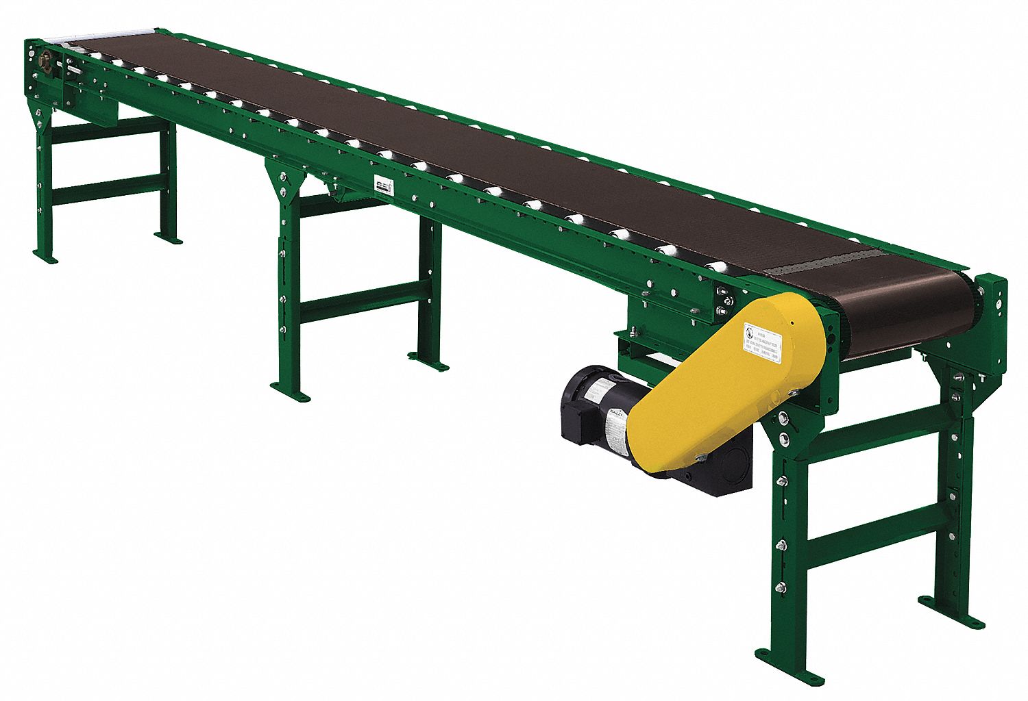 Belt Conveyor 18 in Belt Wd 2 600 lb Max Load Capacity 230 460 V AC 60 fpm Speed Medium Duty