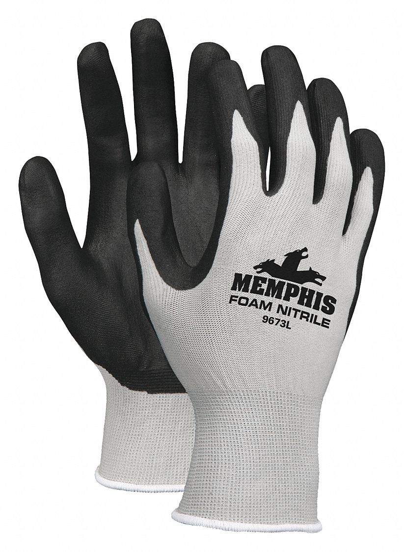 Guantes de agarre mecánico de nitrilo negro - Equipamiento de