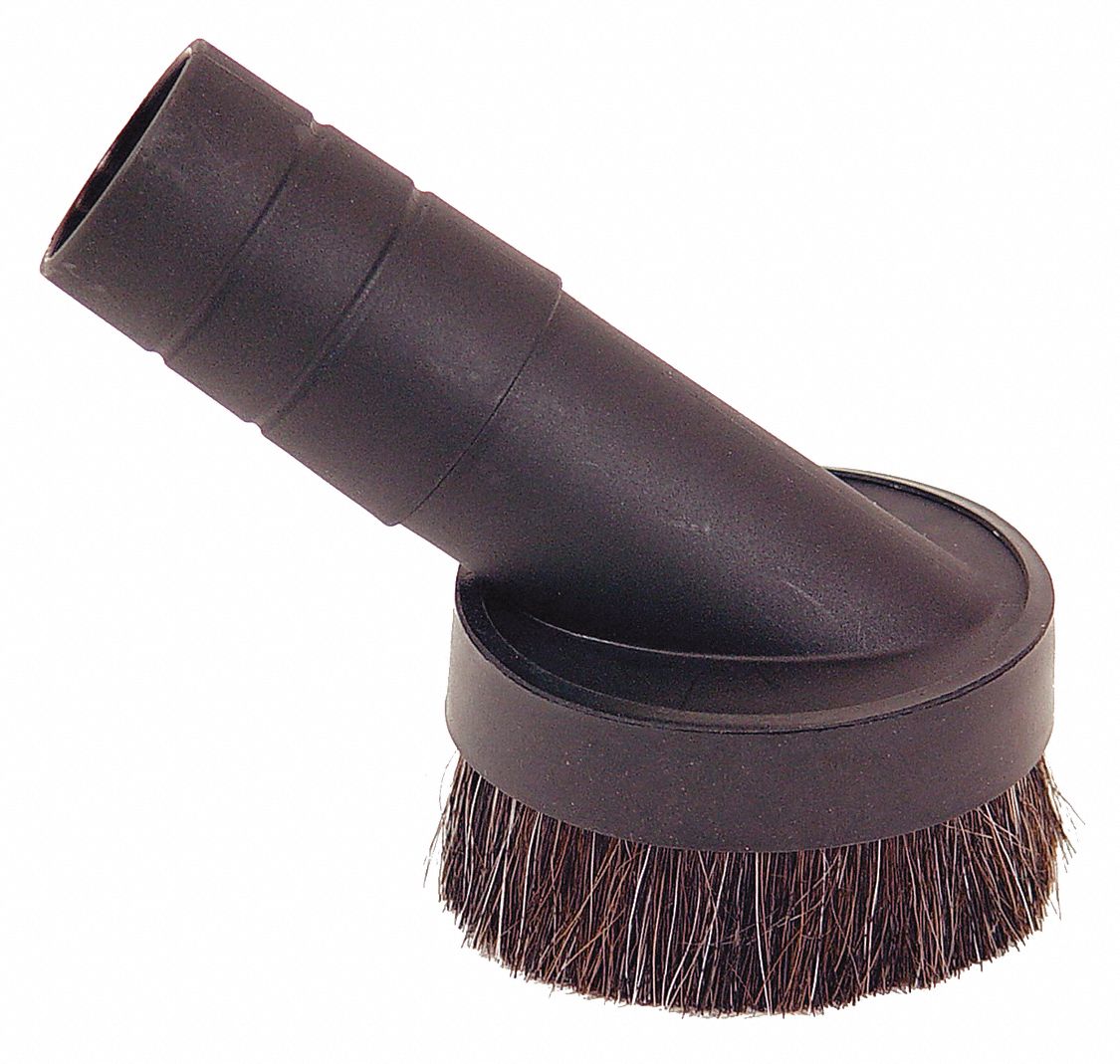 Dust Brush: Plastic, For 1 1/2 in Hose Dia, 6 1/2 in Lg, 2 3/4 in Wd, 3 3/8 in Dp, Std