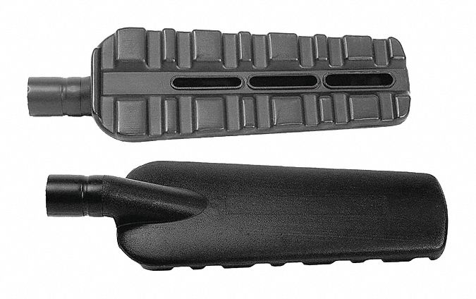 Floor Tool and Nozzle: Plastic, For 1 1/2 in Hose Dia, 14 1/4 in Lg, 2 1/2 in Wd, Std