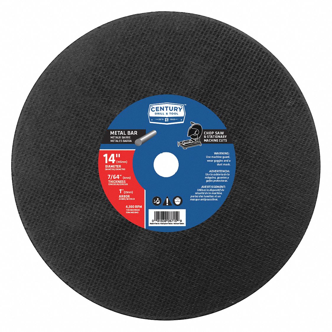 Chop Saw Blade 14x7/64 Type 1A