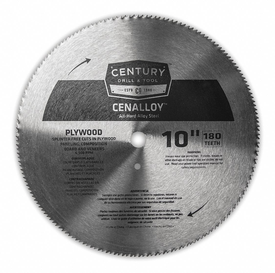 Plywood Circular Saw Blade 10 in 180T