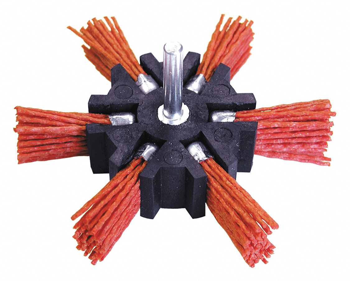 CENTURY DRILL AND TOOL, Flap Brush,Fine Nylon,150 Grit,4 in. 42ZA17