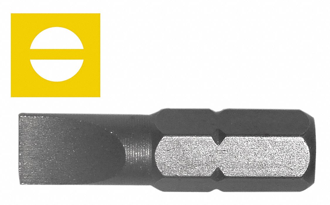 Slotted Insert Screwdriver Bit,810,2 Pk Grainger