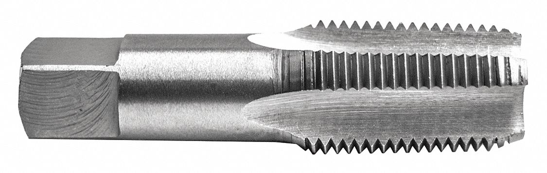 CENTURY DRILL AND TOOL, Right Hand, Carbon Steel Plug Tap,3/8-18 Npt ...