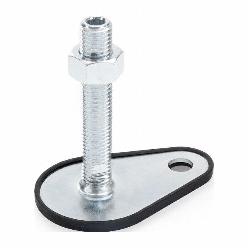 Male-End Leveling Mount: Swiveling Stud, 3/4"-10 Thread Size, 3, 597 lbf Capacity