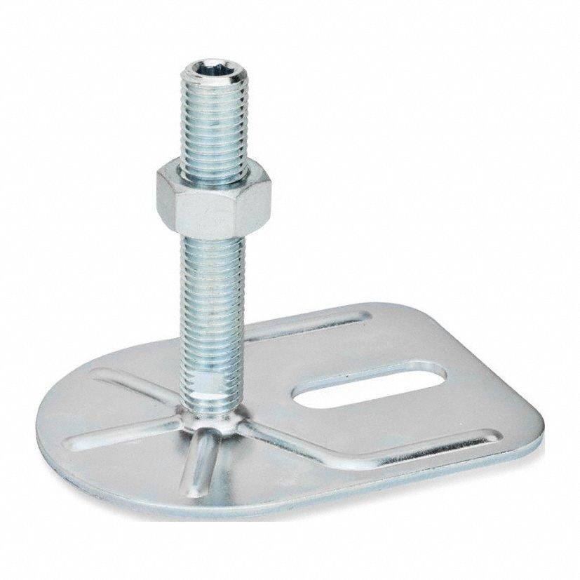 Male-End Leveling Mount: Swiveling Stud, 3/4"-10 Thread Size, 3 3/20 in, 3, 597 lbf Capacity
