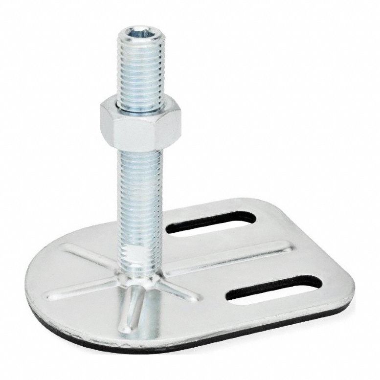 Male-End Leveling Mount: Swiveling Stud, 3/4"-10 Thread Size, 3 3/20 in, 3, 597 lbf Capacity