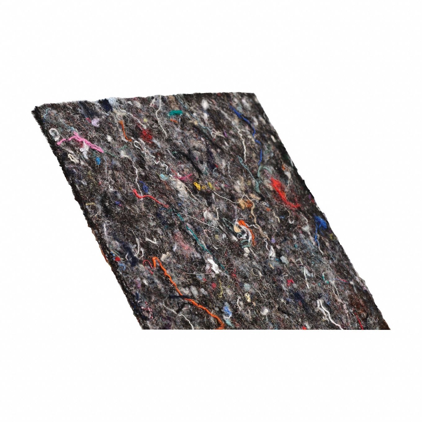 Sorbent Pad: 18 in x 18 in, Blue/Gray, Cotton/Polyester, 50 PK