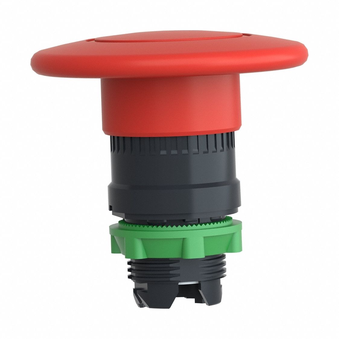 Emergency Stop Push Button: Red, 22 mm Mounting Size, Non-Metallic, Maintained