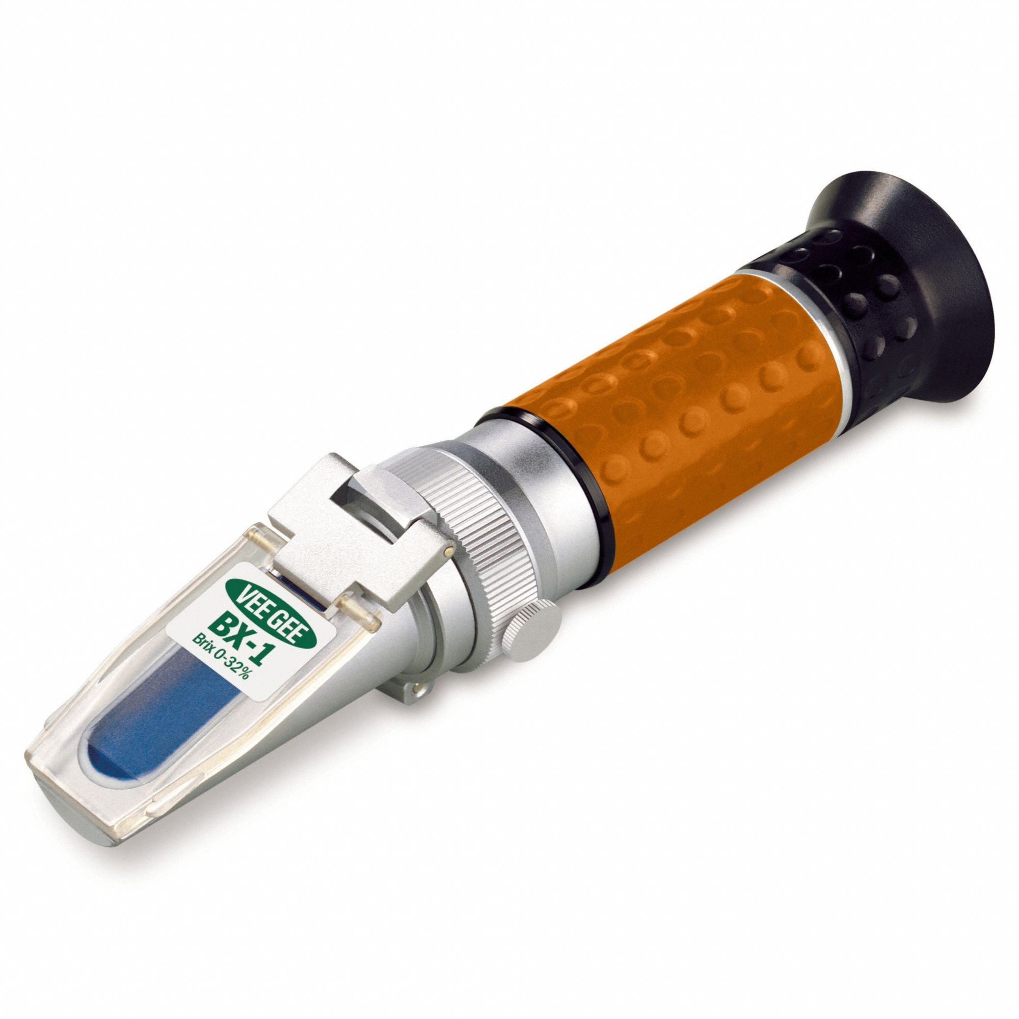 Refractometer: Brix, +/-0.2% Accuracy, Manual, Analog, 6 1/2 in Overall Dp, 0.002