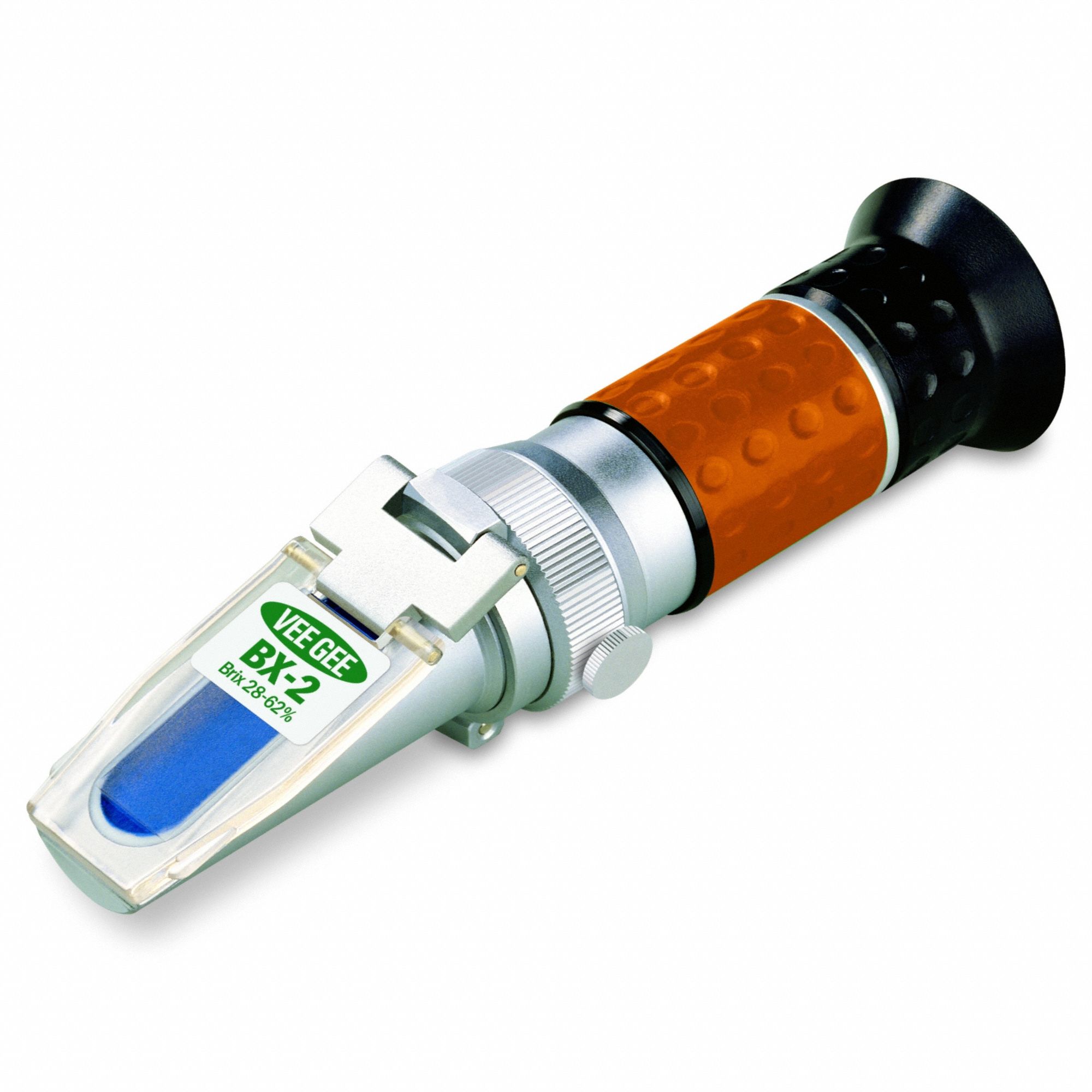 Refractometer: Brix, +/-0.2% Accuracy, Manual, Analog, 5 7/8 in Overall Dp, 0.002