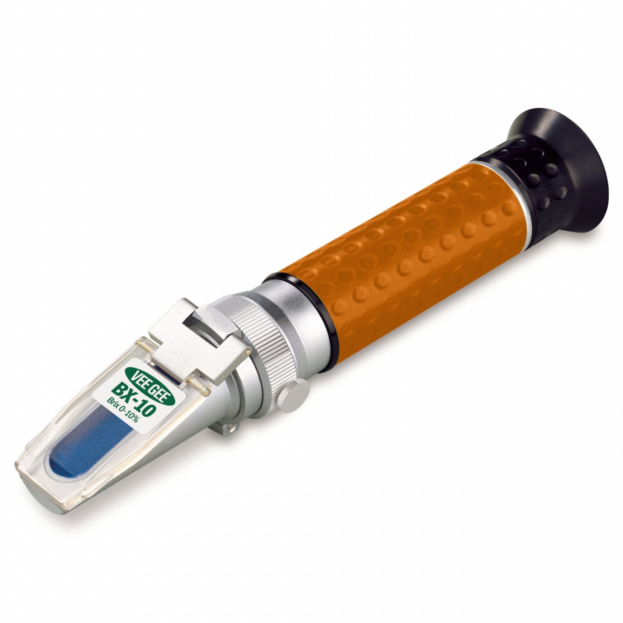 Refractometer: Brix, +/-0.1% Accuracy, Manual, Analog, 7 1/4 in Overall Dp, 0.001