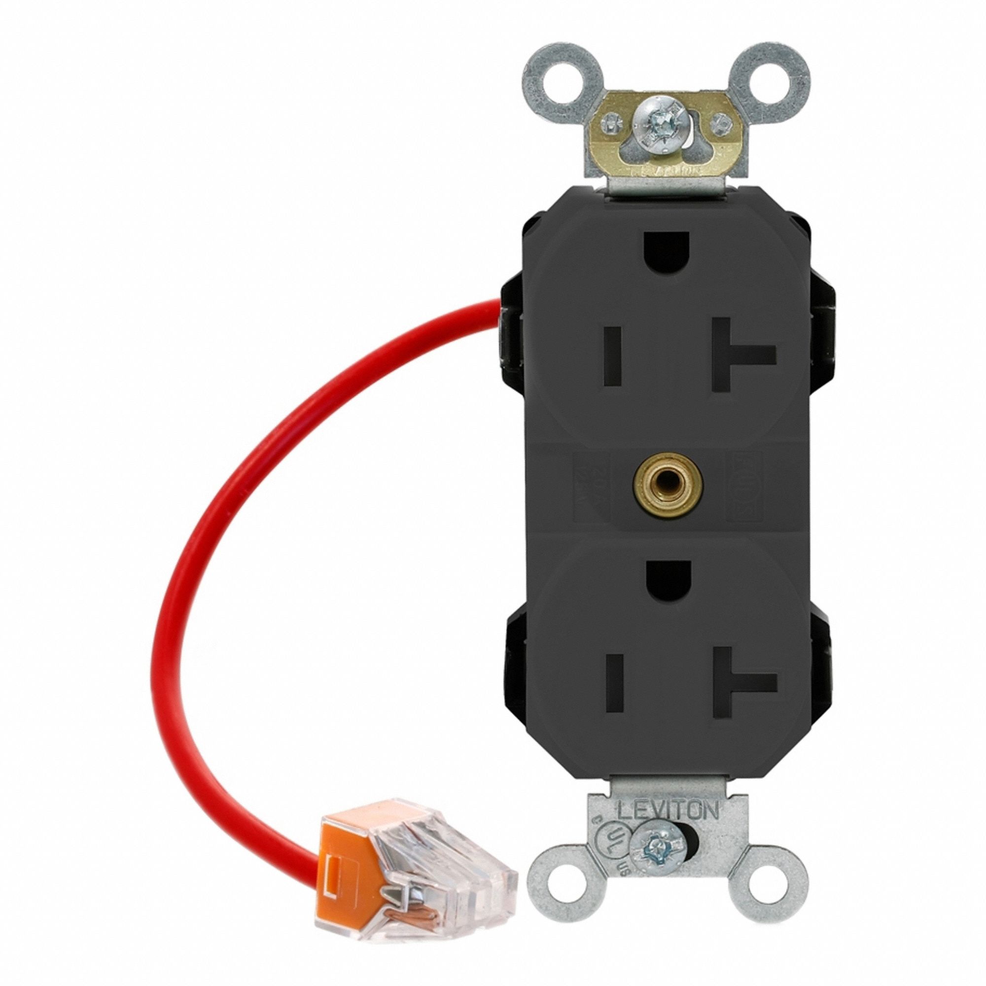 Lev-Lok Rec 20A 125V SC Blk