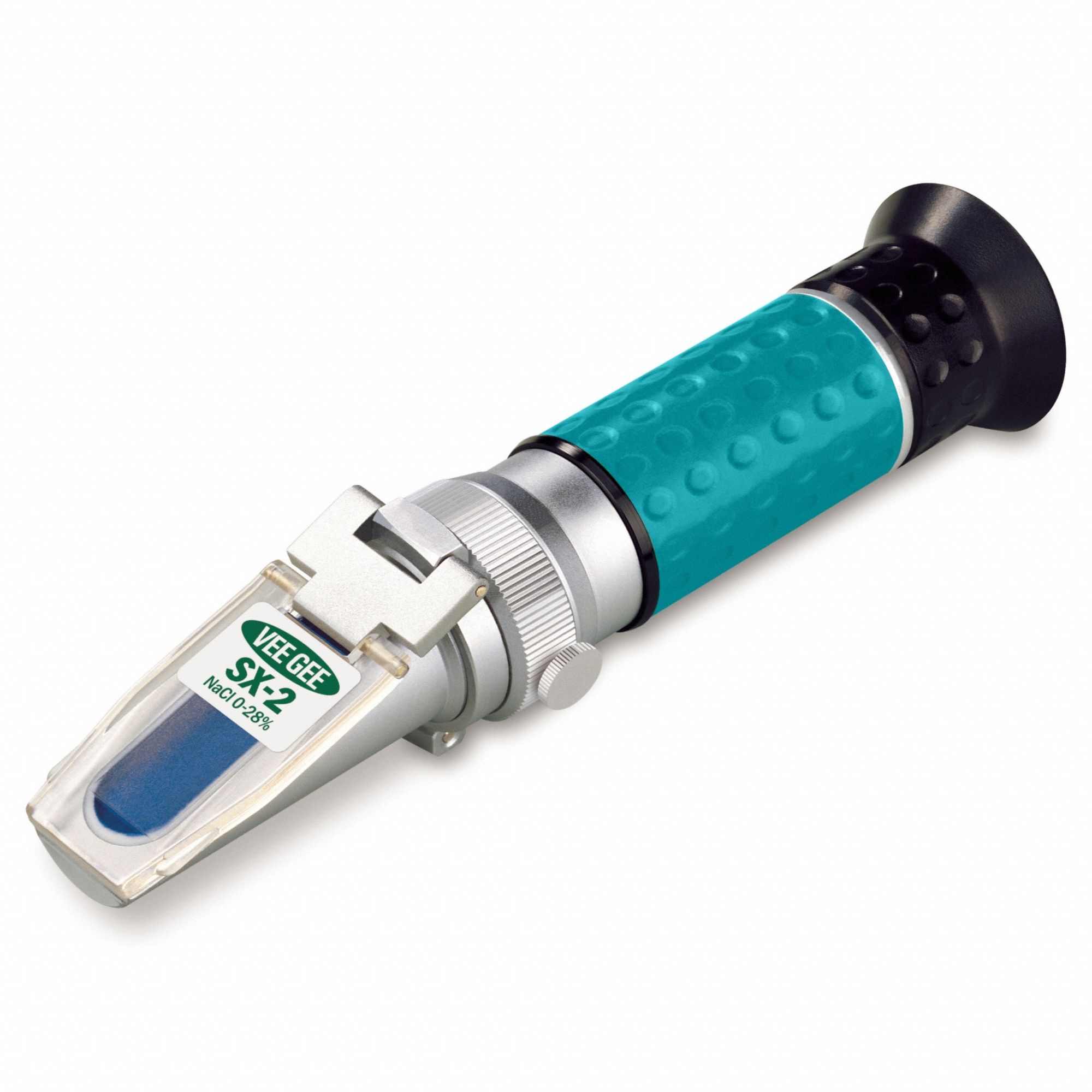 Refractometer: Sodium Chloride (NaCI), +/-0.2% Accuracy, Manual, Analog, 6 1/2 in Overall Dp