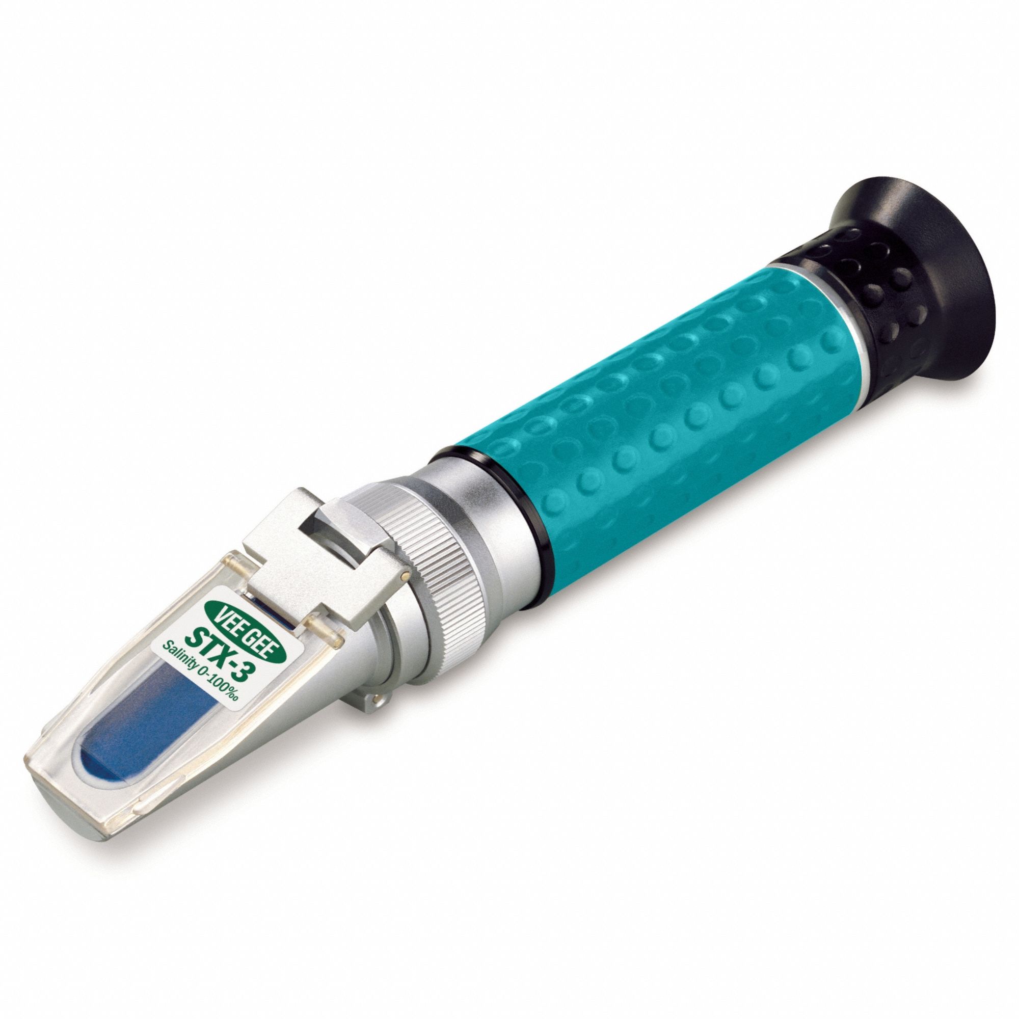 Refractometer: Salinity/Specific Gravity, +/-1 ppt, Auto, Analog, 0 ppt Salinity - Min