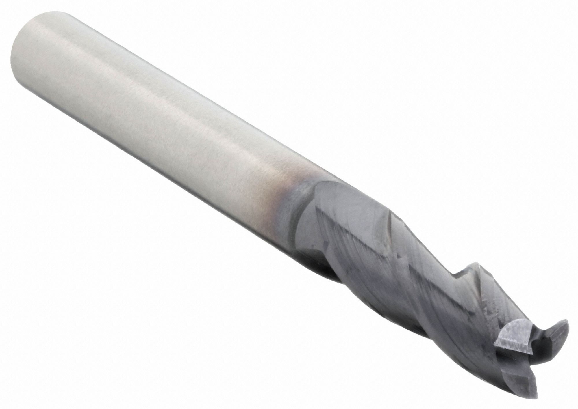 Square End Mill: Carbide, TiAlN Coated, 3 Flute, 5/64" Mill Dia, 7/64" LOC, 1-1/2" OAL