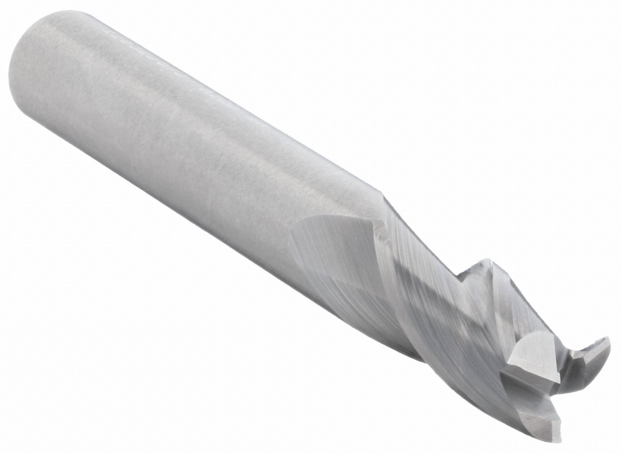 Square End Mill: Carbide, 3 Flute, 3/8" Mill Dia, 1/2" LOC, 2" OAL