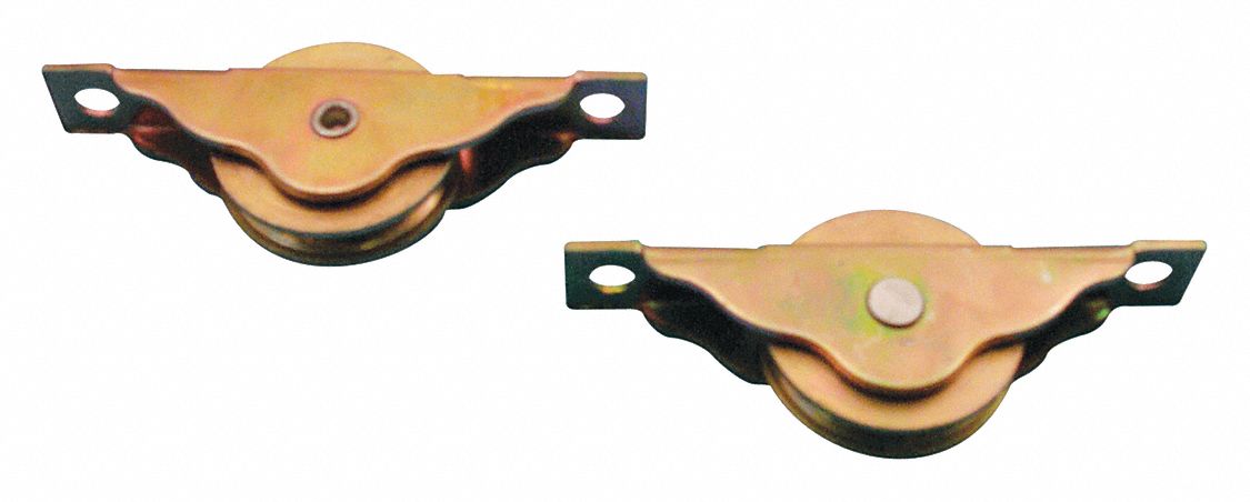 Roller: 2 3/4 in Lg, 3 13/16 in Wd, 60 lb Max Wt, 1 PR