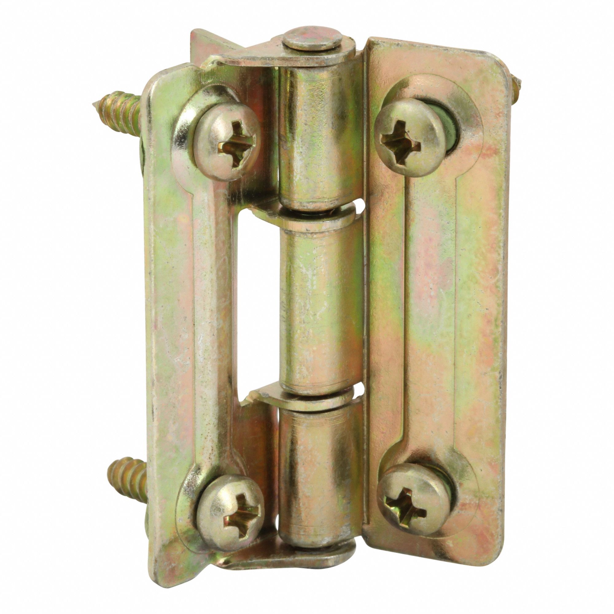 Closet Door Hinge: 3/4 in Wd, 2 1/8 in Ht, 40 lb Max Wt, 1 PR