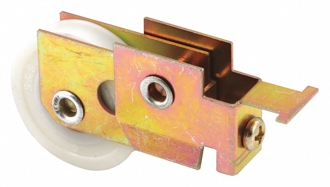 PRIMELINE Mirror Door Roller, Sliding Door, Nylon, Unfinished, 3 53/64