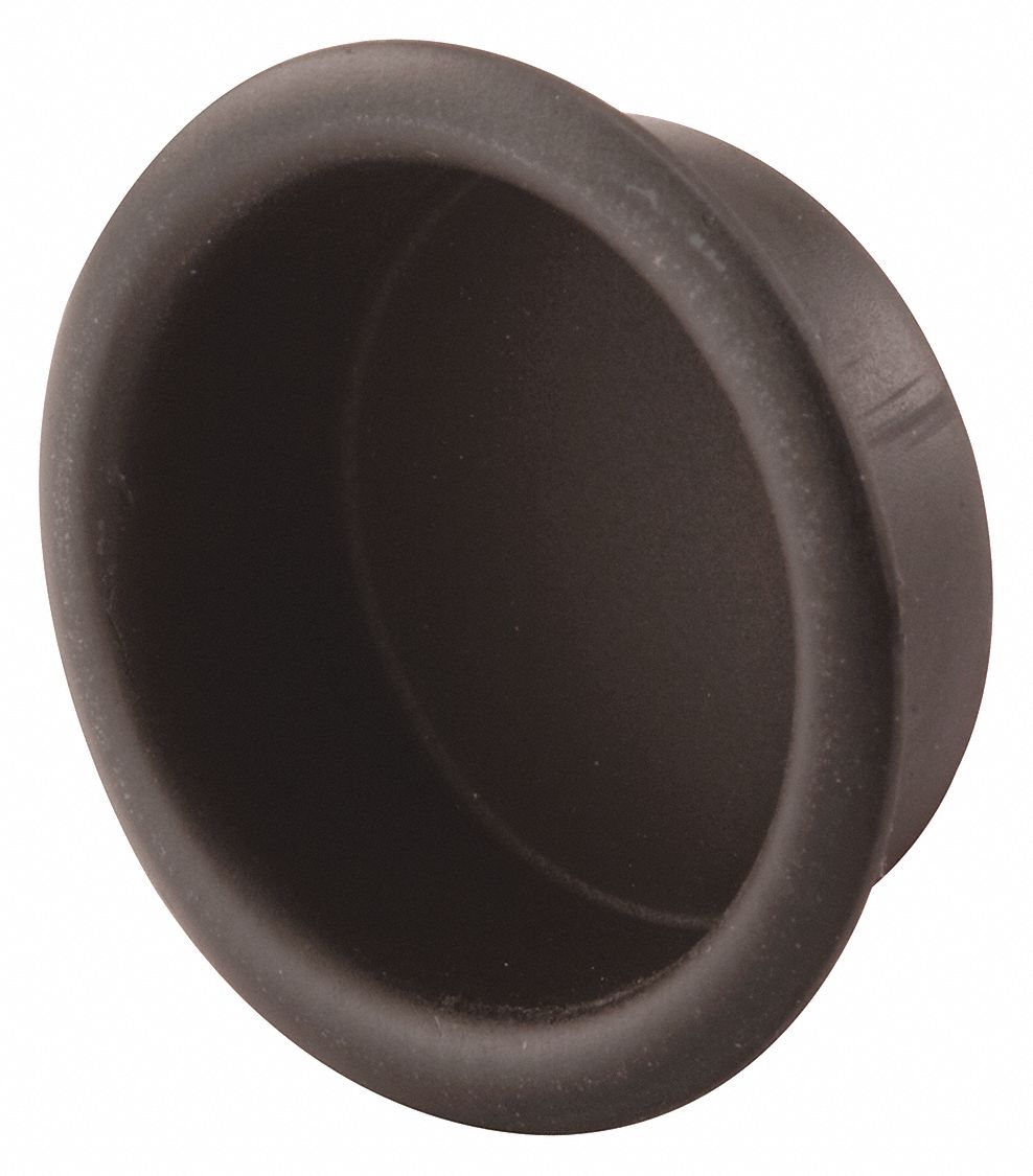 Tray Pull: Snap-In, Brass, Black, Tray, 4 PK