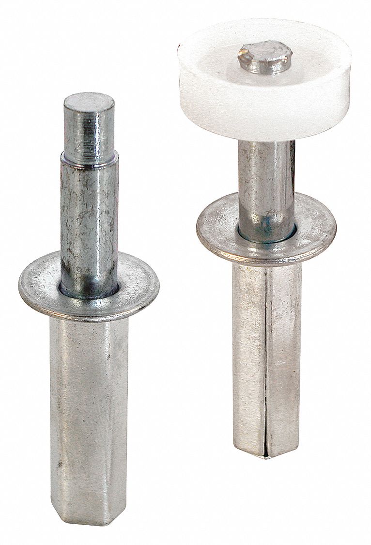 POIGNEE DE VERROUILLAGE, ZINC, ARGENT