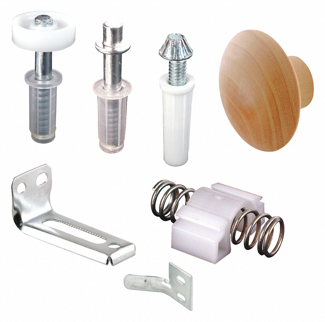 Primeline Closet Door Repair Kit Bi Fold Door Nylon Unfinished