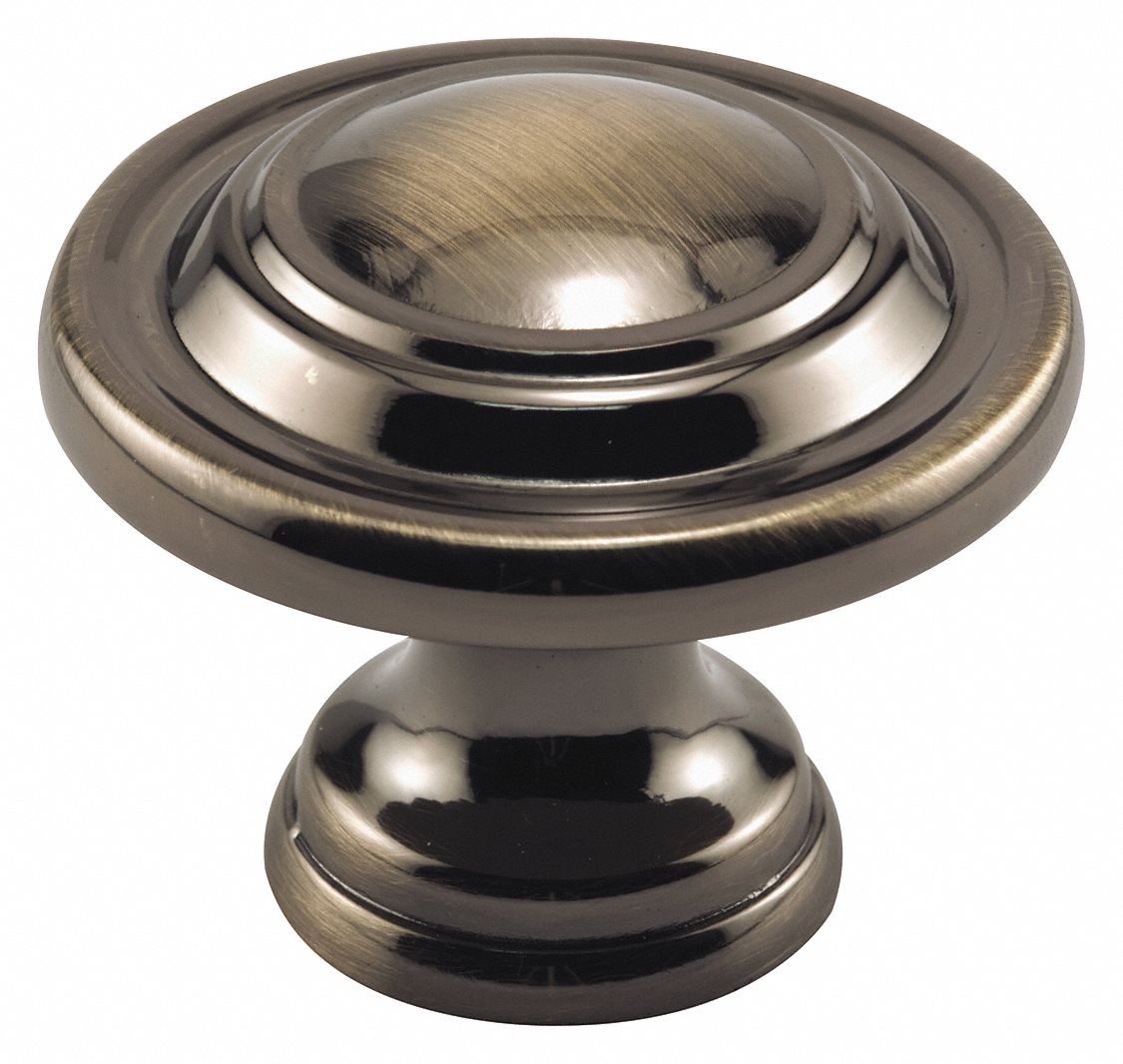 Primeline Closet Door Pull Knob Bi Fold Door Nylon Brass Plated