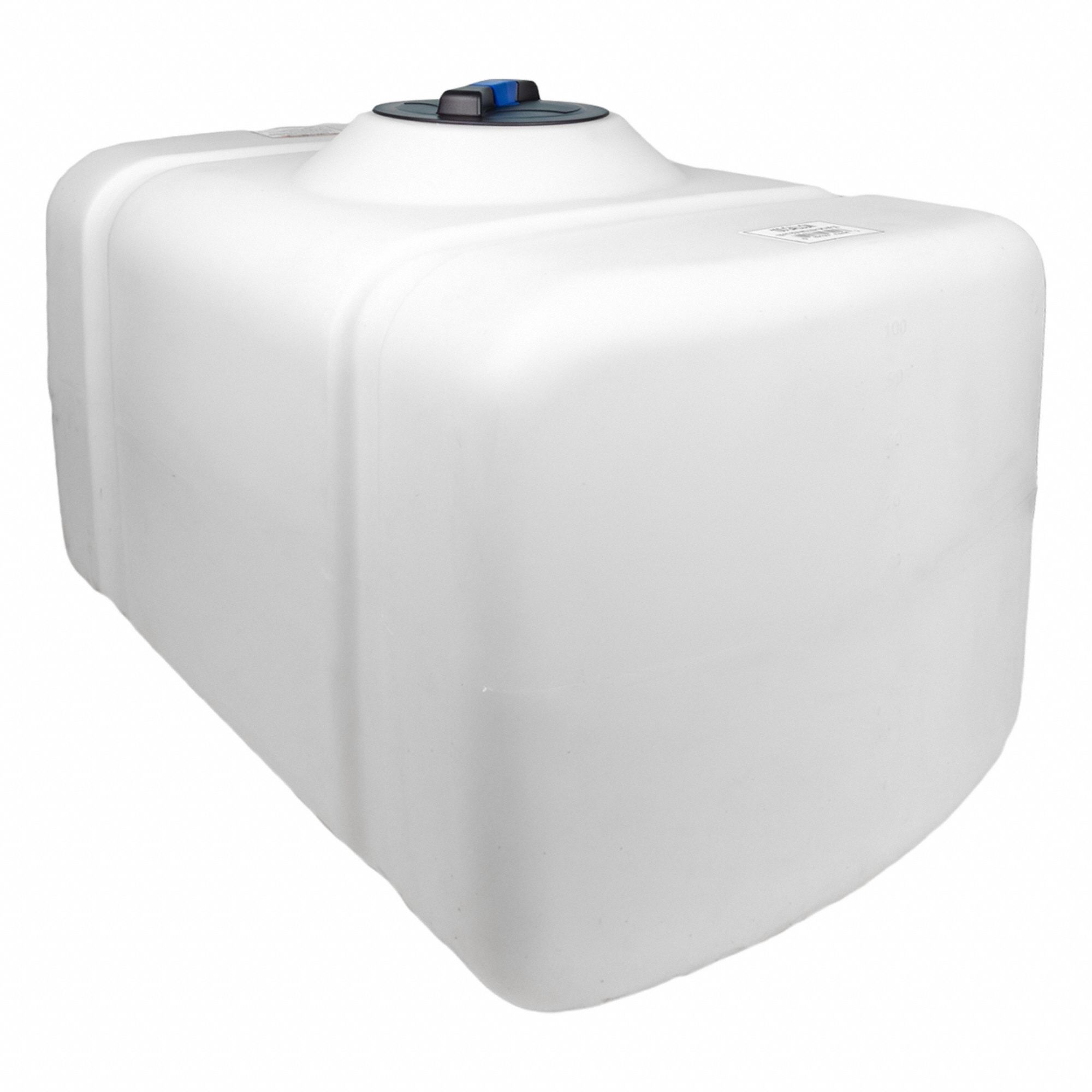 Utility Tank: 100 gal, Closed Top, 42 1/2 in x 26 3/4 in, 8 in Fill Opening Dia, 27 3/4 in