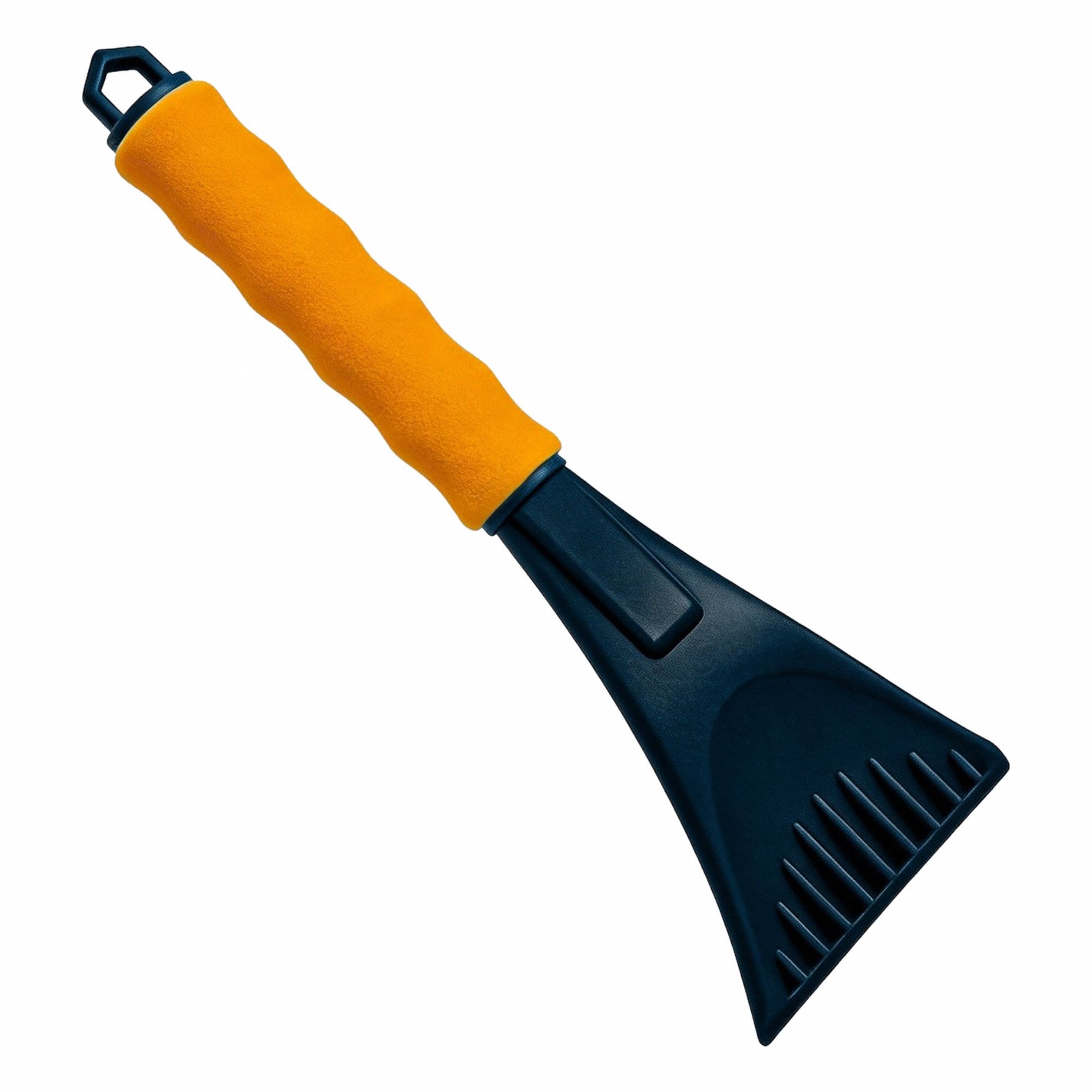 Ice Scraper: Foam Comfort Grip Handle, 4 in Scraper Blade Wd, 4 3/4 in Handle Lg