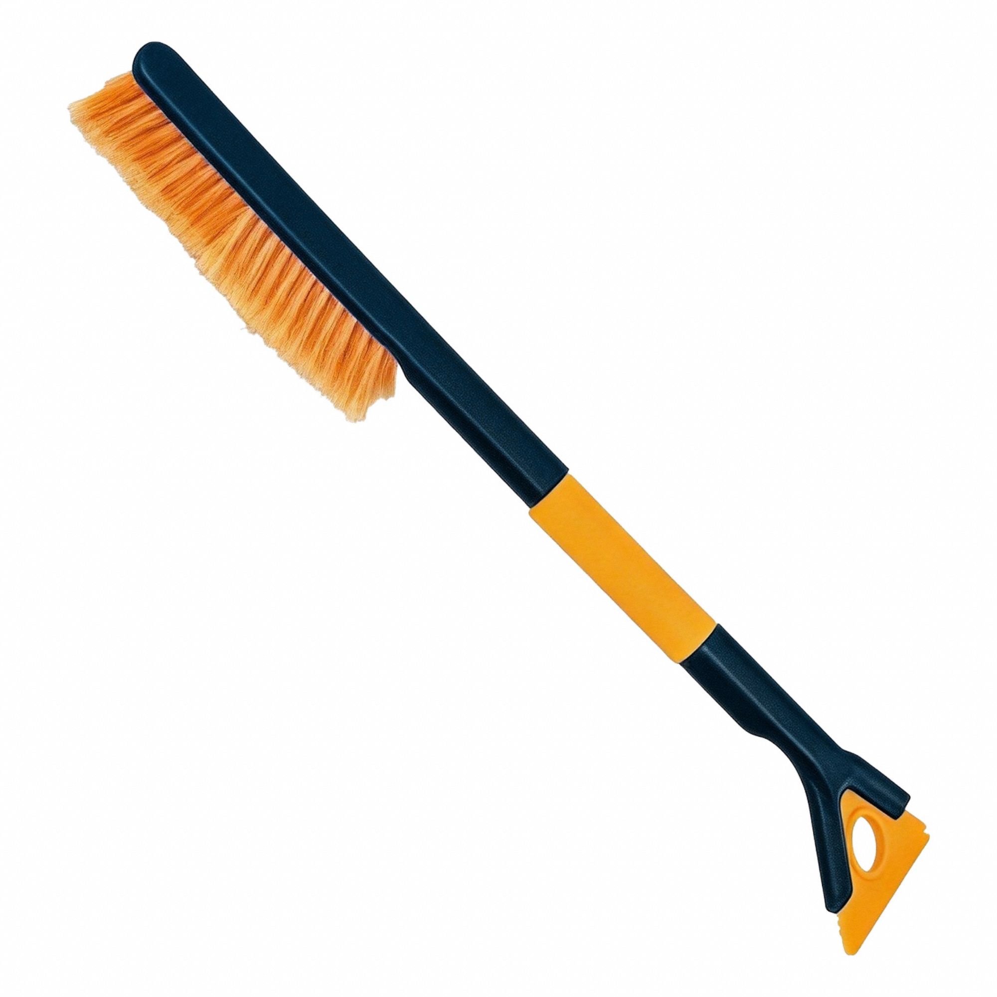 Snow Brush: Foam Comfort Grip Handle, 8 1/4 in Brush Head Wd, 4.5 in Handle Lg