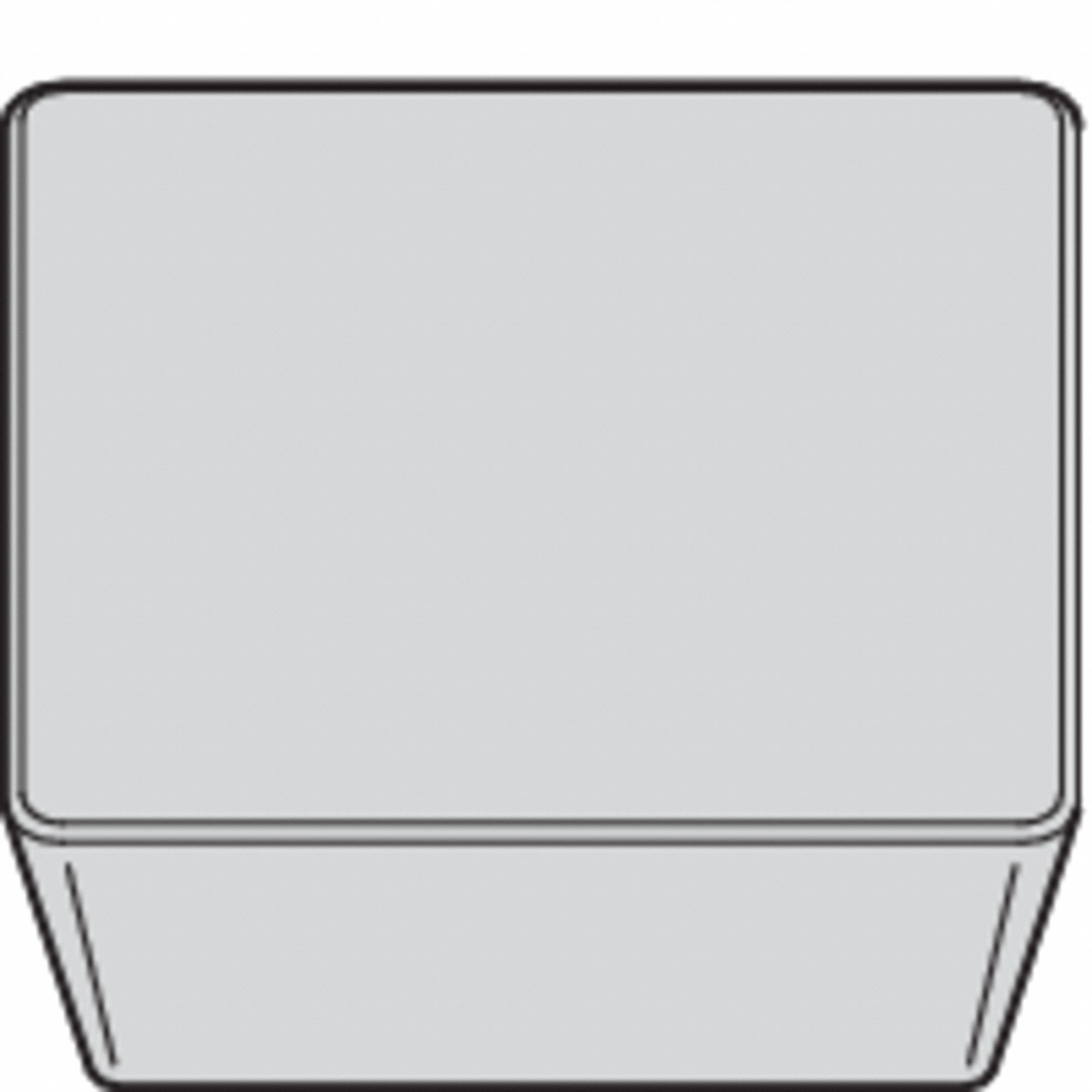 Turning Insert: 1 in Inscribed Circle, Neutral, Bright (Uncoated), SPU Insert, SPU1 Insert