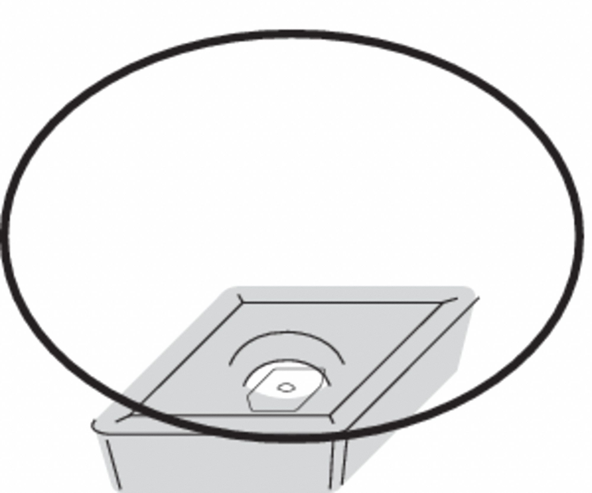 Diamond Turning Insert: DCMT Insert, Neutral, 5/32 in Thick, 1/32 in Corner Radius, THM