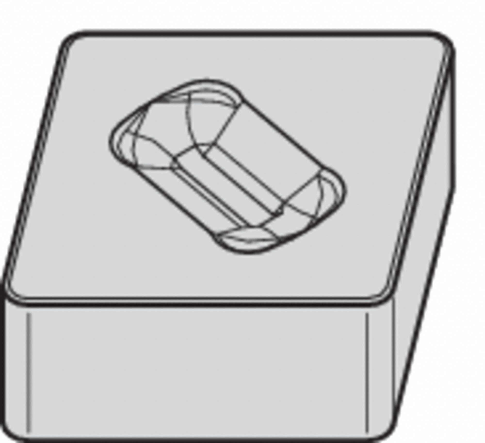 Diamond Turning Insert: CNGX Insert, Silicon Nitride Ceramic, Neutral, 5/16 in Thick, CW5025