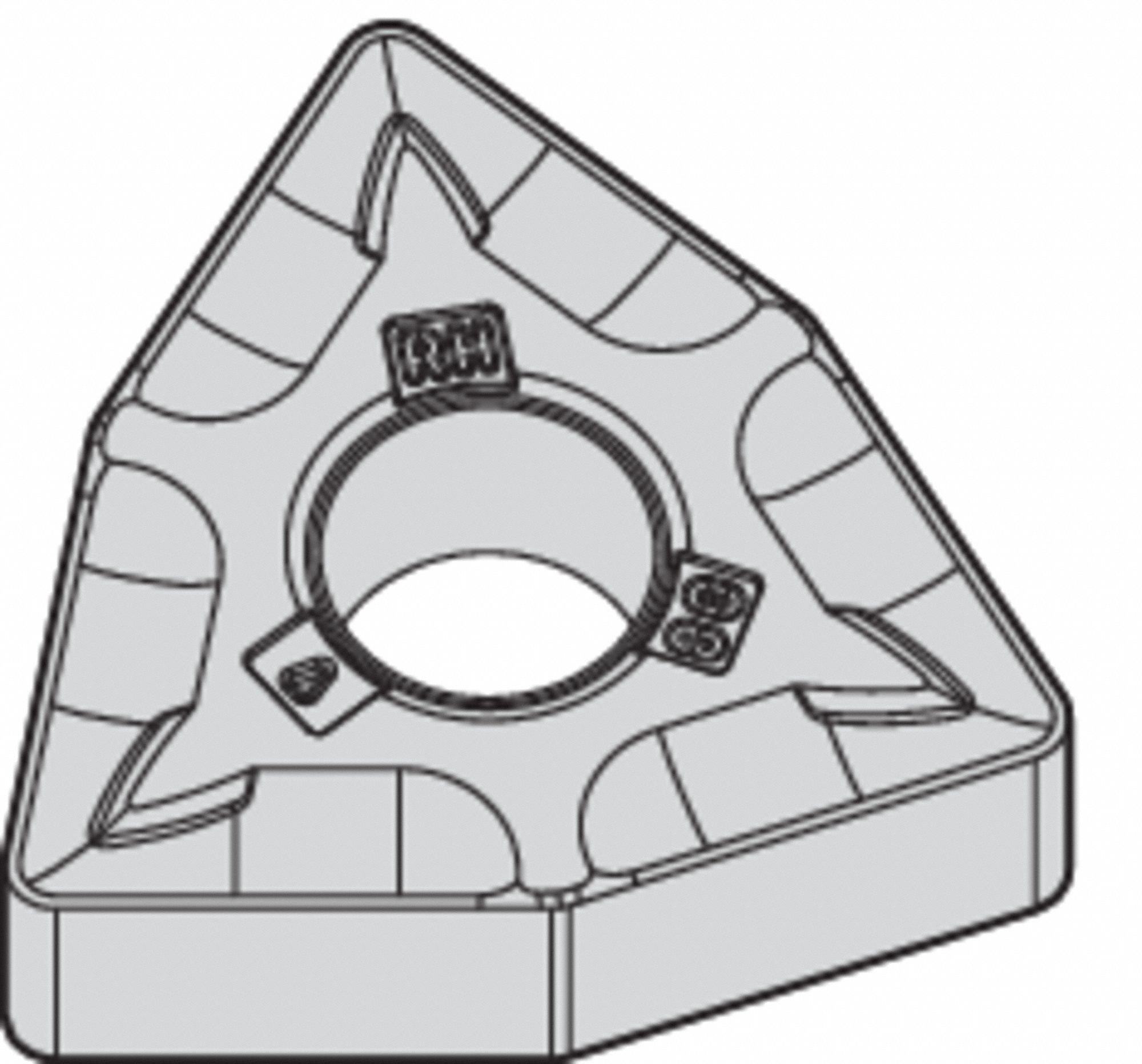 WIDIA, 1/2 in Inscribed Circle, Neutral, Turning Insert 433P23