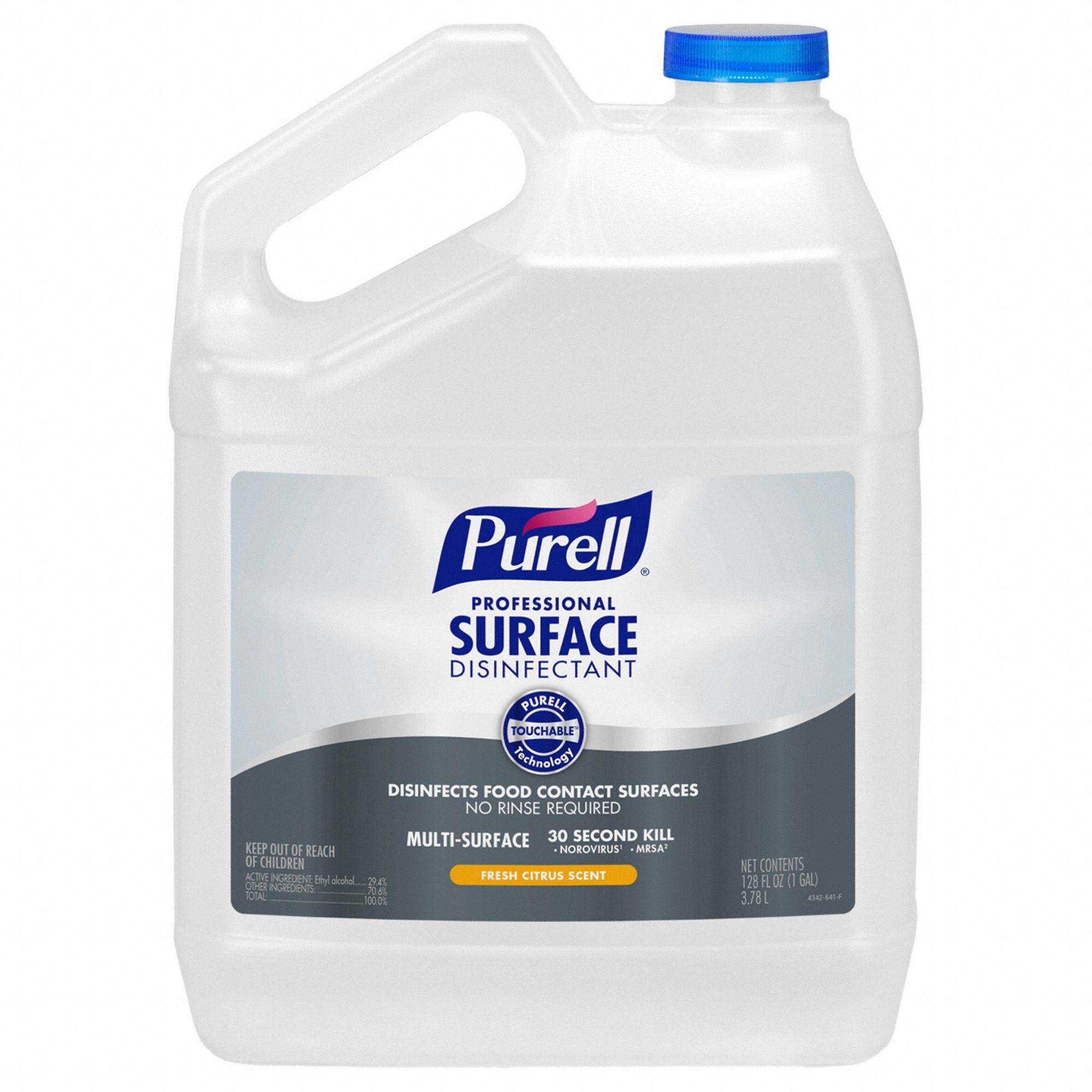 PURELL, Jug, 128 oz Container Size, Surface Disinfectant - 49Z653  