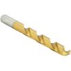 Heavy-Duty TiN-Coated Spiral-Flute Cobalt Jobber-Length Drill Bits